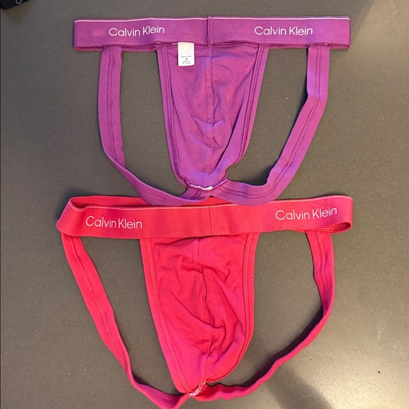 New Calvin Klein Jockstrap. Pink and Purple Underwear Set.  Cotton - Picture 4 of 4